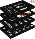 Cirhy 4 Stackable Jewelry Trays Organizer Set by Cirhy