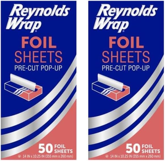 Reynolds Wrappers Aluminum Foil Sheets Pre-Cut Pop-Up by ReynoldsConsumerProducts