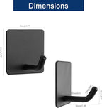 NearMoon Adhesive Hooks- Heavy Duty Bath Wall Hooks Waterproof Stainless Steel - Image 2
