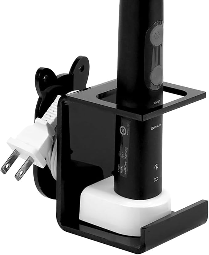 Electric Toothbrush Holder Wall Mounted, Electric Toothbrush Cord Organizer by LUEXBOX