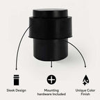 KHTUMEWARE 10 Pack 1-1/2 in Floor Door Stopper, Matte Black Door Stop, Wall - Image 3