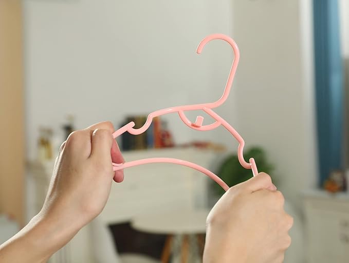 40pcs Grey Baby Nursery Closet Hangers, Non-Slip Laundry Infant Pant Hanger - Image 3