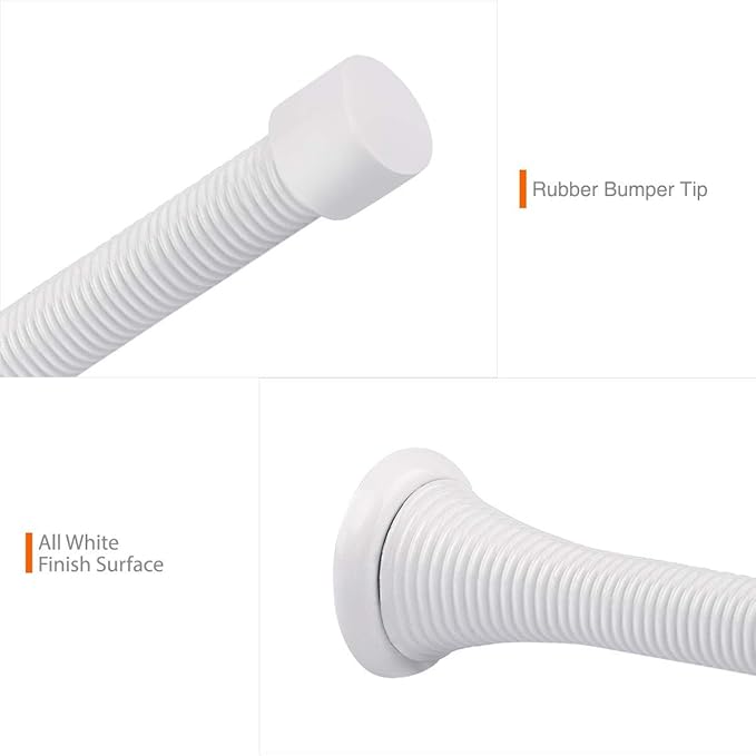 2 Pack Spring Door Stopper White - Image 4