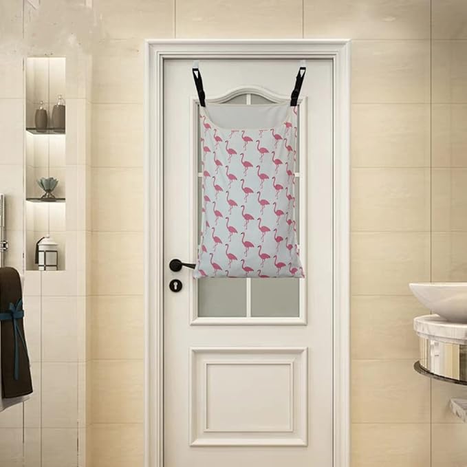 Adjustable Space Saving Door Hanging Laundry Hamper Bag - Image 5