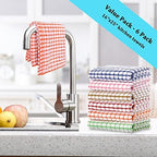 LAZI Kitchen Dish Towels, 16 Inch x 25 Inch Bulk Cotton Kitchen Towels - Image 4