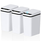 3Pack Bathroom Small Trash Can by SecureSpacesCleanerPlaces