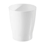 iDesign Small Round Plastic Bathroom Trash Can - Image 8