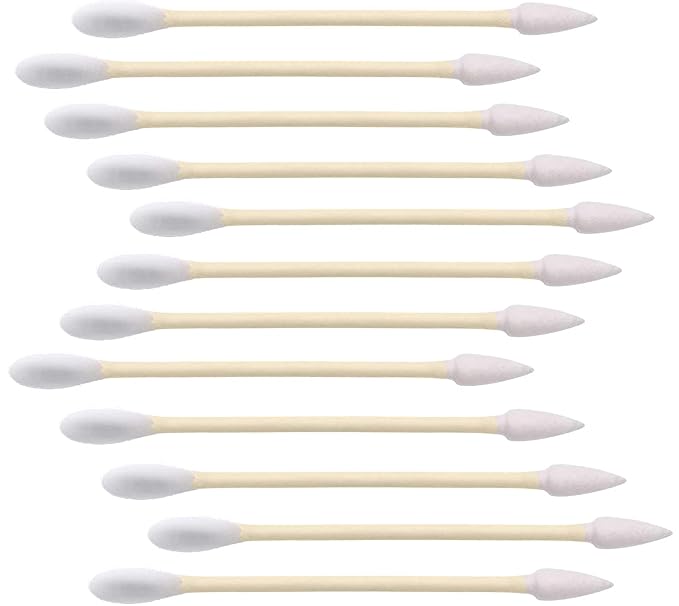 1000 Count Organic Bamboo Cotton Swabs by Rouceyxin