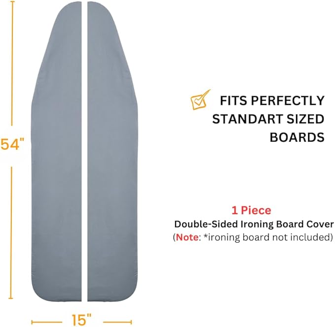 SAVUK Ironing Board Cover and Pad Dual Side X2 Lifetime Double Using Heavy Duty - Image 6