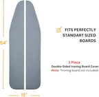 SAVUK Ironing Board Cover and Pad Dual Side X2 Lifetime Double Using Heavy Duty - Image 6