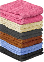 100% Cotton Washcloth Set – Soft, Absorbent Face Towels by QUBA+LINEN