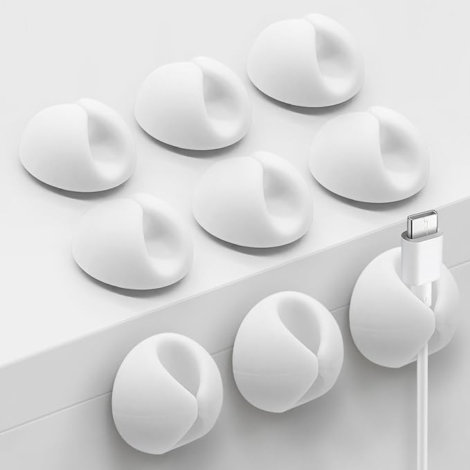 Cable Clips, Cord Holder, Adhesive Cord Clips, Wire Holder by MYKURS