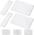 4 Pcs Absorbent Diatomaceous Dish Drying Mat Set White Non Slip 12x8in ＆ 9x3in by Drydiet