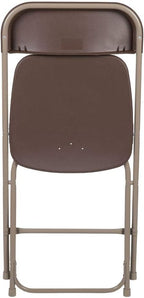 Flash Furniture Hercules™ Series Plastic Folding Chair - Brown - 2 Pack 650LB Weight Capacity Comfortable Event Chair-Lightweight Folding Chair - Image 6