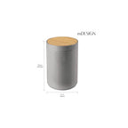 mDesign Plastic Round Trash Can Small Wastebasket - Image 4