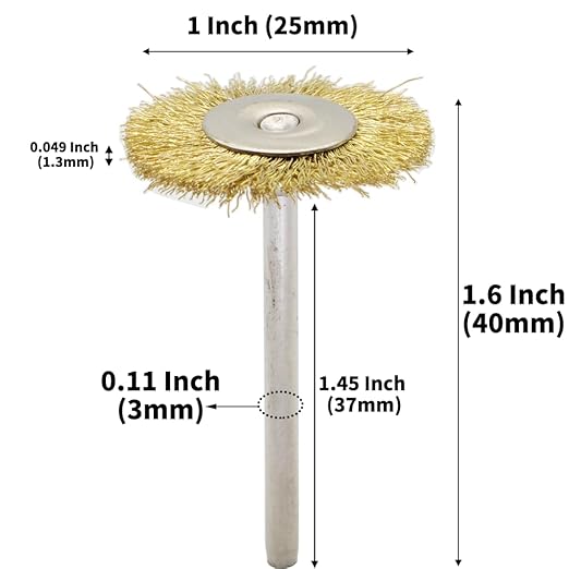 45-Piece Brass Wire Brush Set - Image 4