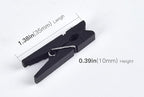 iKammo Black Wood Clothespins Mini Colored Natural Wooden Clips Photo Clips - Image 2