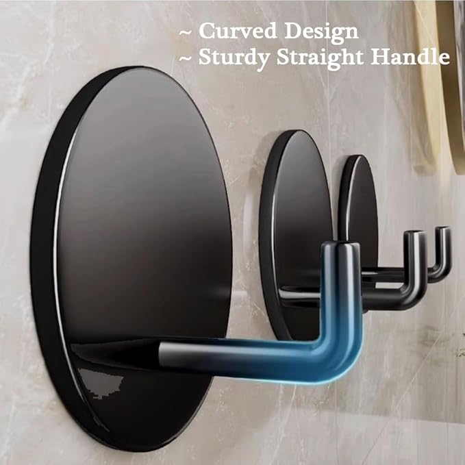 8 Pack Adhesive Towel Hooks for Bathroom, Stick on Hooks Bathroom Kitchen for - Image 7