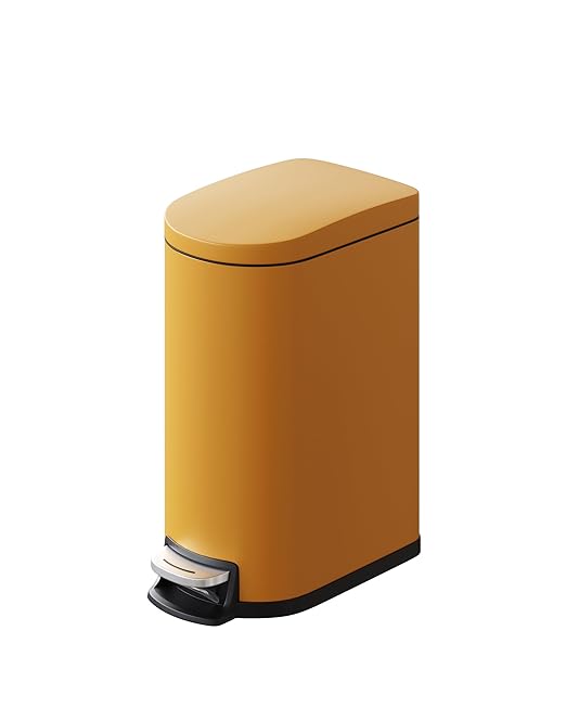 Garvee 2.6 gal / 10 L Metal Bathroom Trash Can by Garvee