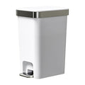 Small Bathroom Trash Can with Lid Soft Close, 10 Liter/2.6 Gallon Slim Garbage by Onlcuk