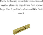 HAHIYO Gold Wooden Clothes Pins Clothespins Mini Do NOT Fall Apart 1 inches - Image 5