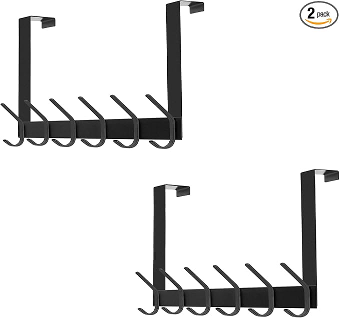 DOKU 2Pack Over The Door Hook, Heavy Duty Over Door Hanger Holder by DOKUHOME