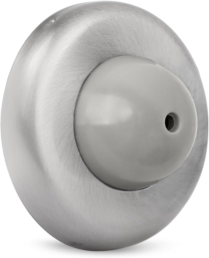 Convex Wall Door Bumper Stop Brushed Satin Nickel – 2-1/2” Outside Diameter by KOVOSCH
