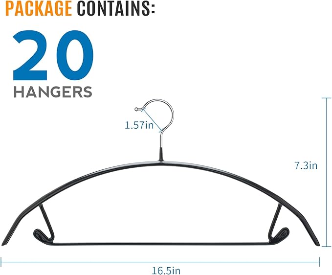 Black Hangers 20 Pack - Image 2