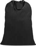 Cotton Canvas Laundry Bag with Handles & Drawstring Straps, Heavy Duty Extra by SANFERGE