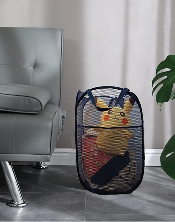 2 Pack Mesh Laundry Hampers, Pop Up Laundry Baskets, Collapsible Clothes - Image 8