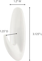 Command Medium Designer Hooks, 2 Hooks and 4 Command Strips, Damage-Free - Image 2