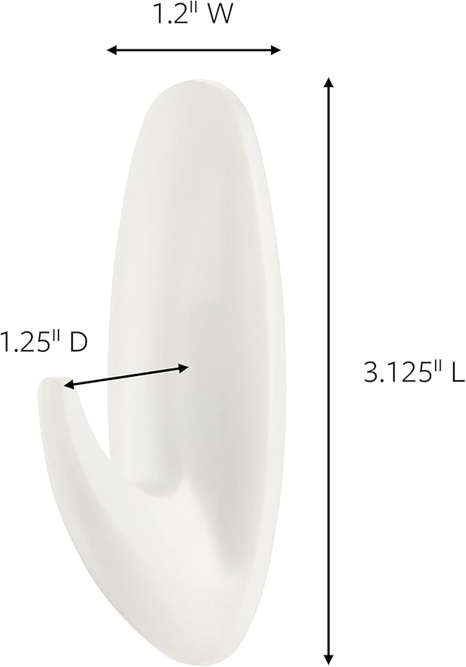 Command Medium Designer Hooks, 2 Hooks and 4 Command Strips, Damage-Free - Image 2
