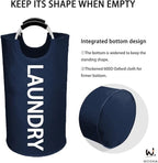 WOOHA 95L Large laundry basket, Collapsible laundry hamper, Tall Clothes - Image 5