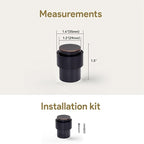 KHTUMEWARE 4 Pack 1-1/2 in Floor Door Stopper, Oil Rubbed Bronze Door Stop - Image 2
