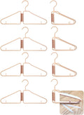 8 Pcs Foldable Hangers, Plastic Collapsible Hangers, Portable Folding Clothes by Unknown