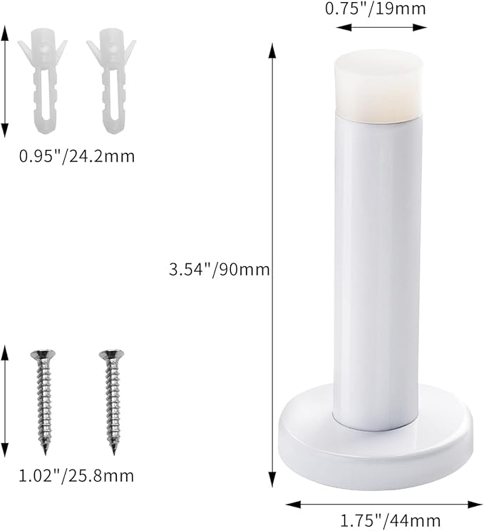 DOKU 10Pcs Door Stop, 3.5 Inch Heavy Duty 304 Stainless Steel Door Stopper - Image 6