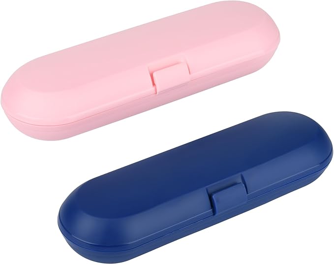 Cosmos Pack of 2 Plastic Travel Case Toothbrush Carrying Case Holder Container by Unknown