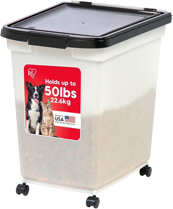 IRIS USA Dog Food Storage Container 50 lbs, by IRISUSA
