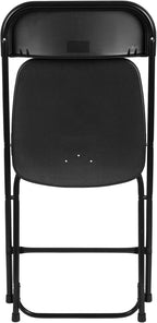 Flash Furniture Hercules Series Plastic Folding Chairs for Parties and Weddings, Stackable Commercial Event Seats with 650-lb. Static Weight Capacity, Set of 2, Black - Image 15