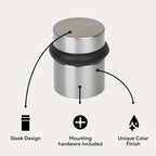 Mega Handles Floor Door Stopper, Quickly Installed Wall Protector, Wall - Image 2
