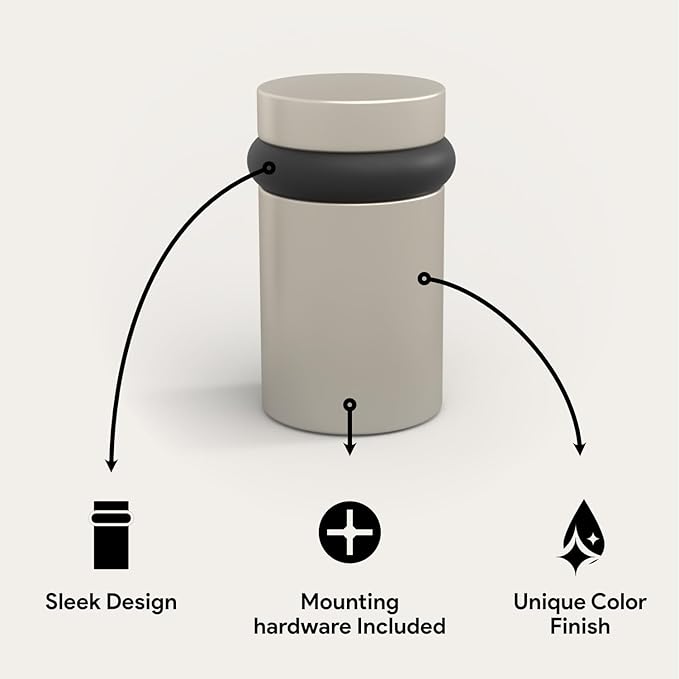 Mega Handles Floor Door Stopper, Quickly Installed Wall Protector, Wall - Image 2