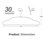 TOPIA HANGER Metal Hangers 30 Pack, Non Slip Clothes Hangers Space Saving - Image 5