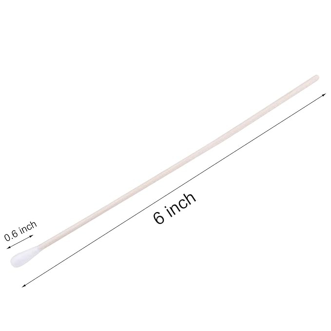 6" Cotton Swabs Wooden Handles Cotton Tipped Applicator Wood Sticks - Image 4