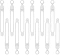 12Pcs White Silicone Cord Strap, Silicone Cable Ties, Reusable Cable Ties by anpiwshjo
