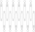 12Pcs White Silicone Cord Strap, Silicone Cable Ties, Reusable Cable Ties by anpiwshjo
