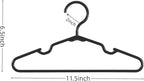 60 pcs Black Baby Nursery Closet Hangers, Non-Slip Laundry Infant Pant Hanger - Image 2