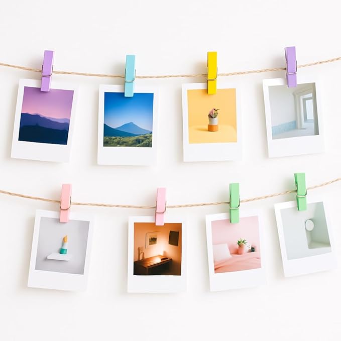 KINGLAKE Macaron Colored Clothespins Wooden - Image 5