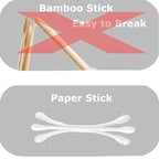 Cotton Swabs with Paper Sticks 1000ct，Double Tipped Natural Cotton Buds - Image 3