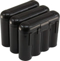 Powertron Batteries 3 Pack AA/AAA / CR123A Black Battery Holder Storage Cases by Unknown