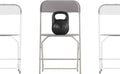 Flash Furniture Hercules Big and Tall Commercial Folding Chair - Extra Wide 650LB. Capacity - Durable Plastic - Gray, 4-Pack by FlashFurniture